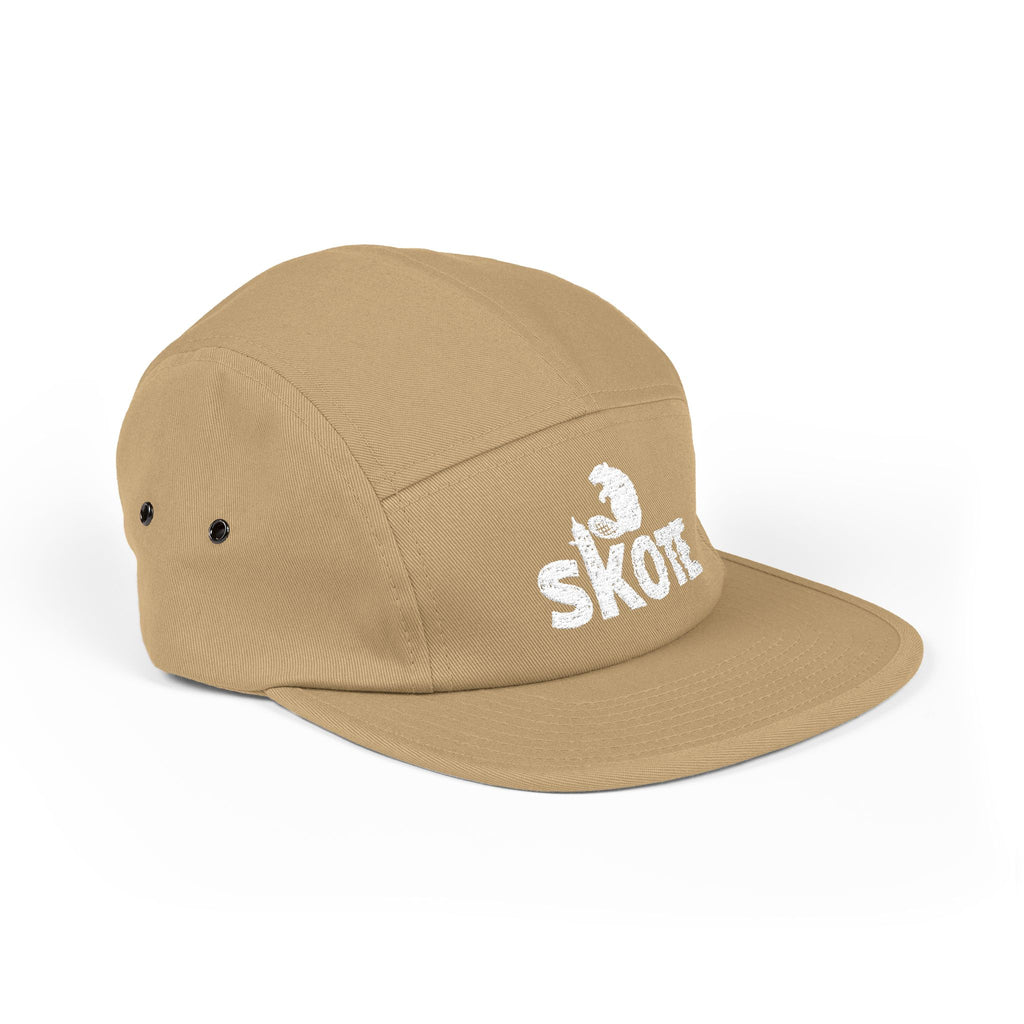 Skote Embroidered 5-Panel Cap — Retro Surf & Skate Logo Hat