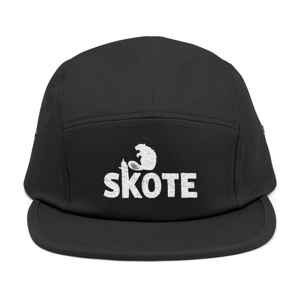 Skote Embroidered 5-Panel Cap — Retro Surf & Skate Logo Hat