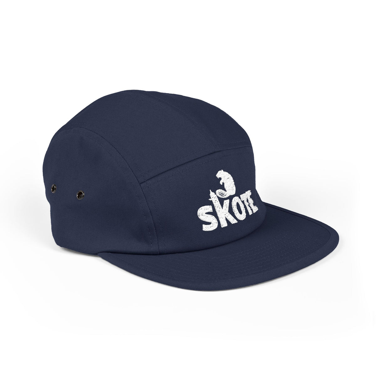 Skote Embroidered 5-Panel Cap — Retro Surf & Skate Logo Hat