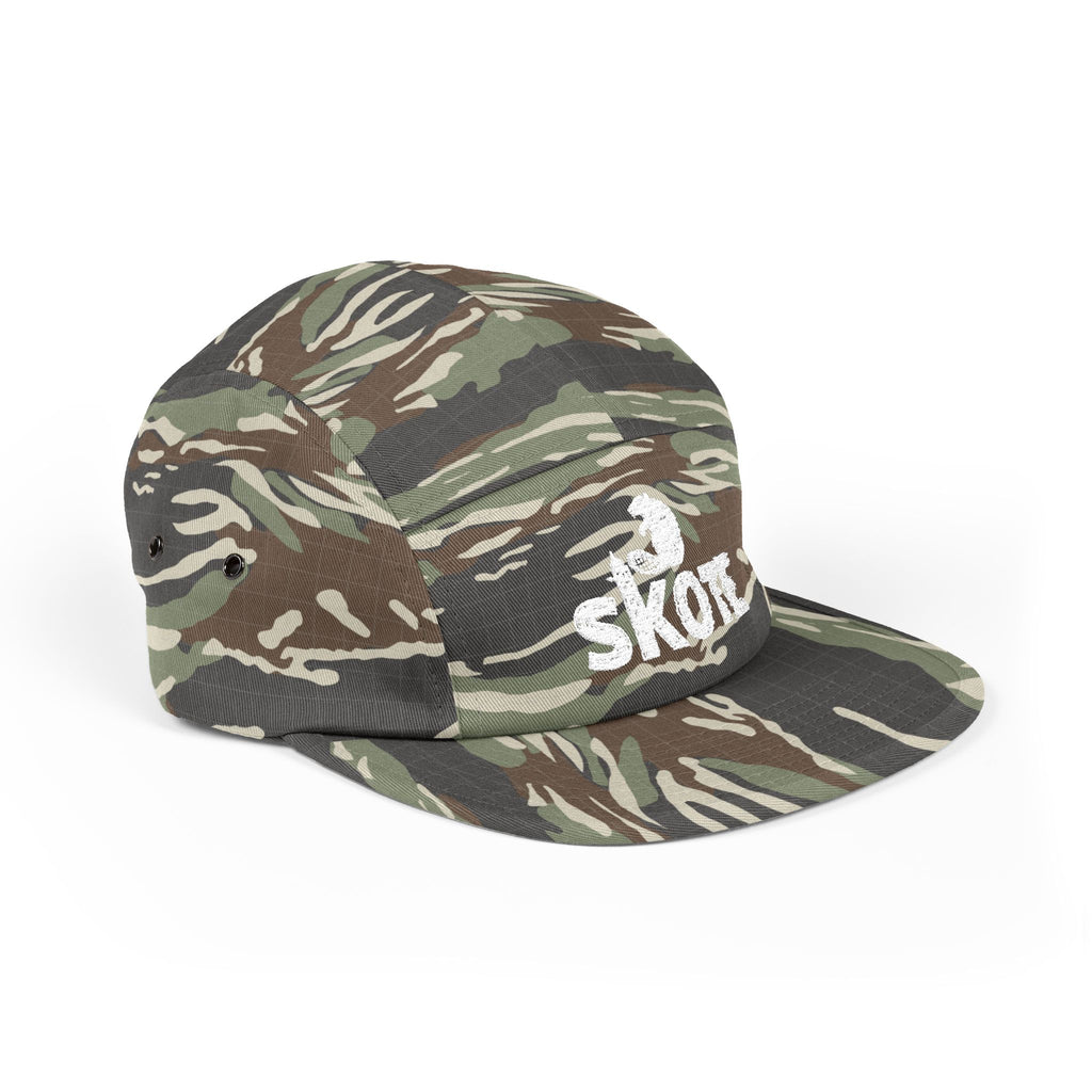 Skote Embroidered 5-Panel Cap — Retro Surf & Skate Logo Hat